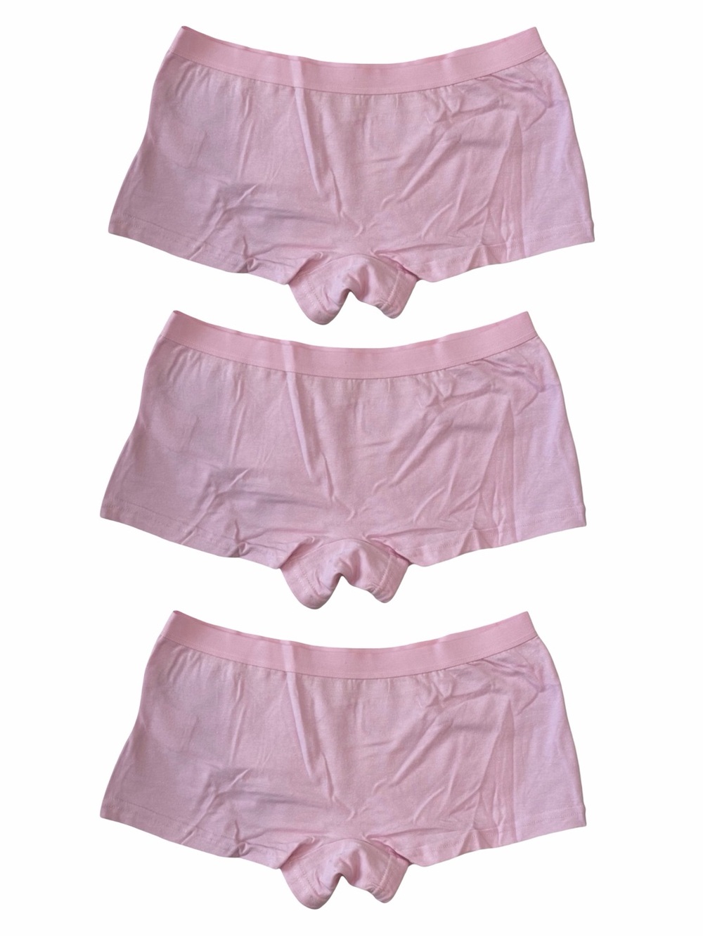 3 Pink Loungewear Boy Shorts Panties Super Soft